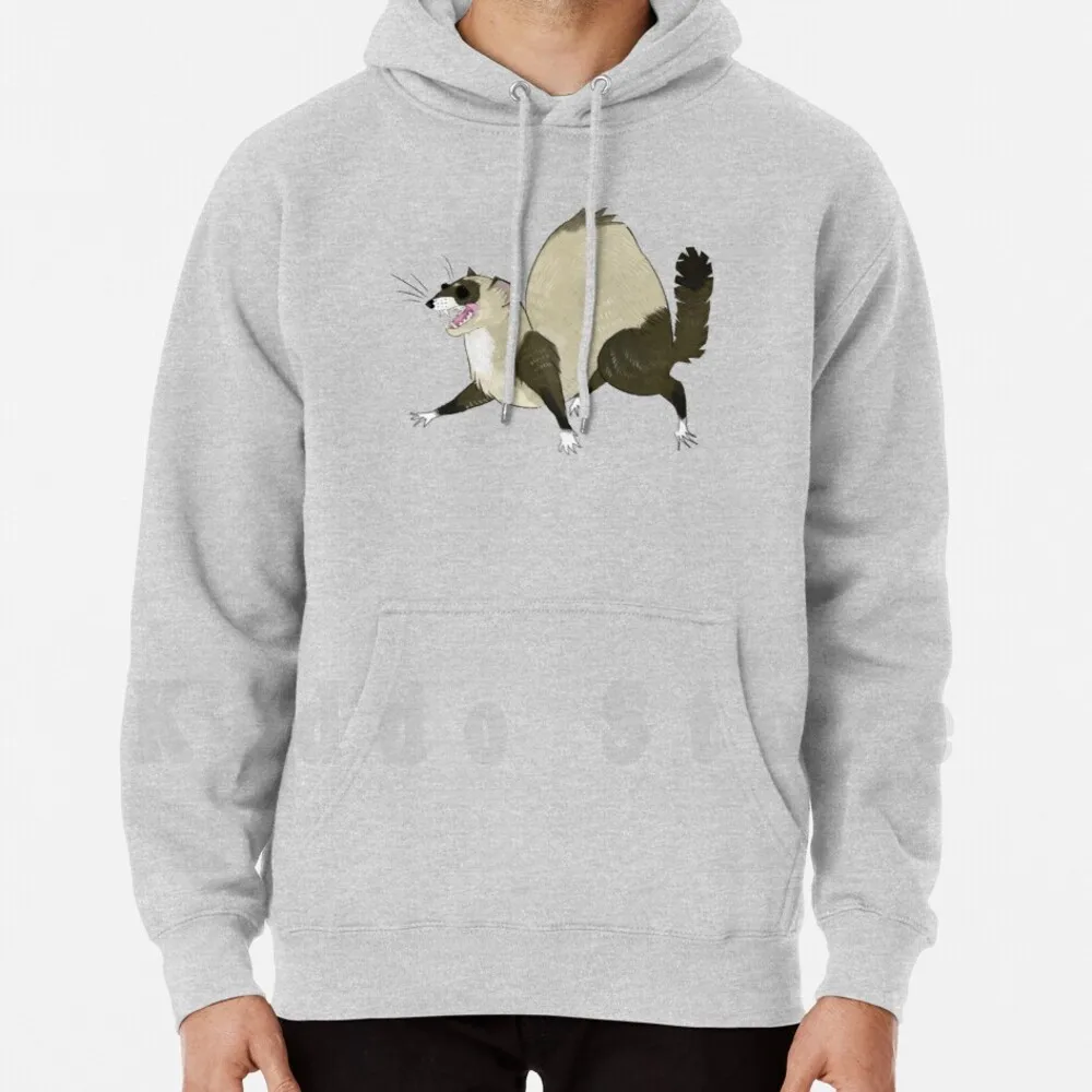 Sable Mitt Ferret Hoodie à manches longues pour Furets, Sable Mitt, Sable Mitt Ferret, Animal de compagnie, Mustélidé, Vison