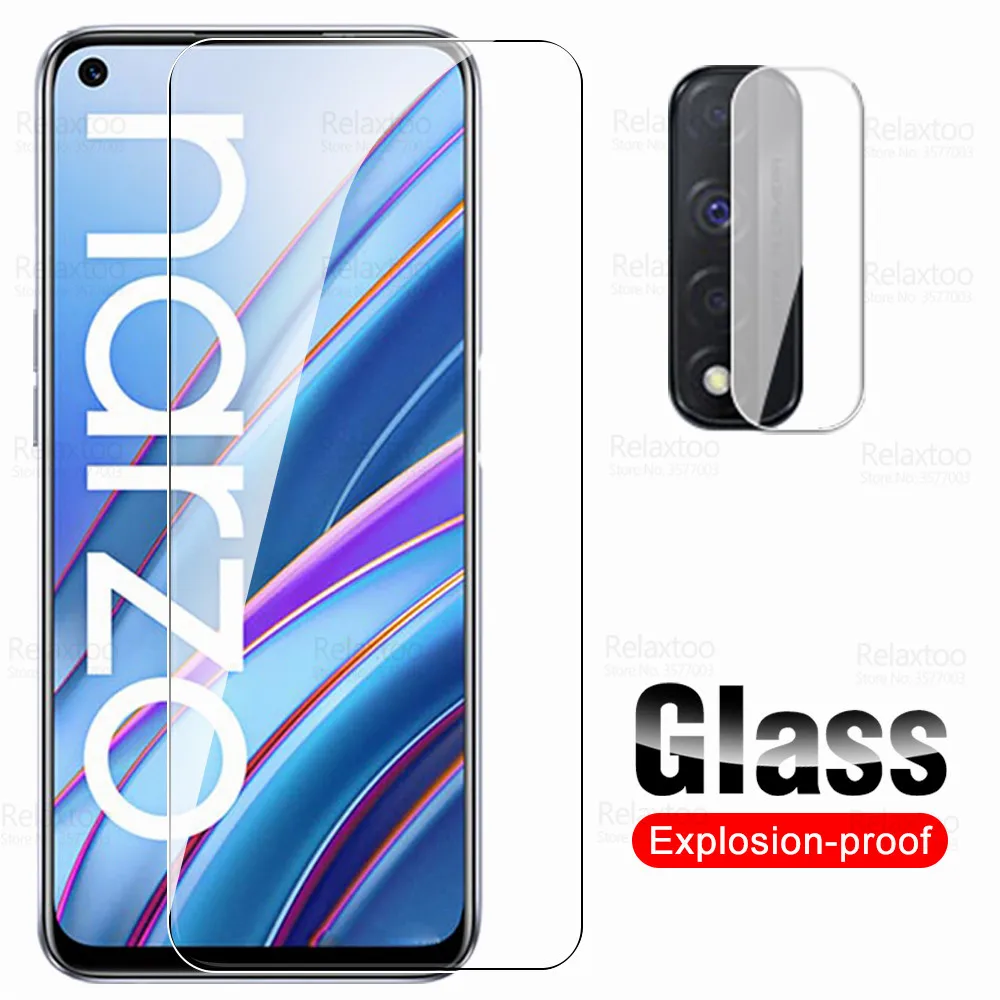 3 To 1 Camera Tempered Glass For Oppo Realme Narzo 30 Glass Realmi Narzo30 4G 2021 6.5