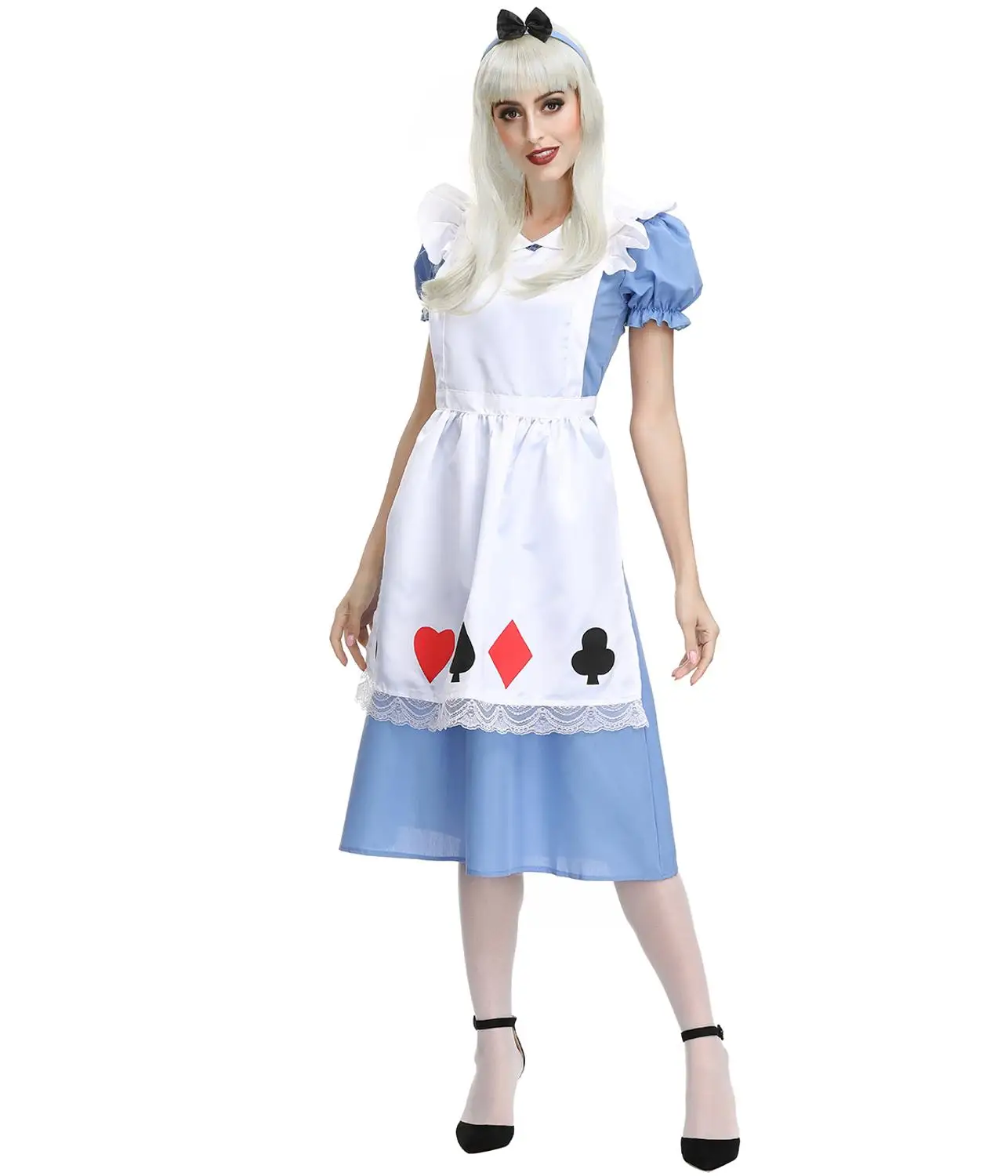 Vestido de fiesta azul de Anime de Halloween, dulce disfraz de sirvienta Lolita, sueño, Sissy Maid