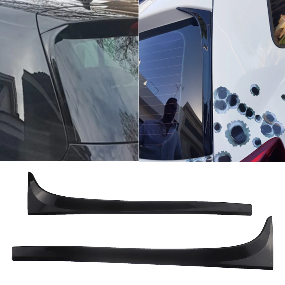 2pcs/set Rear Window Side Spoiler Wing Lip Cover Trim Sticker Fit For VW Golf 7 MK7 MK7.5 R GTE GTD Auto Accessories