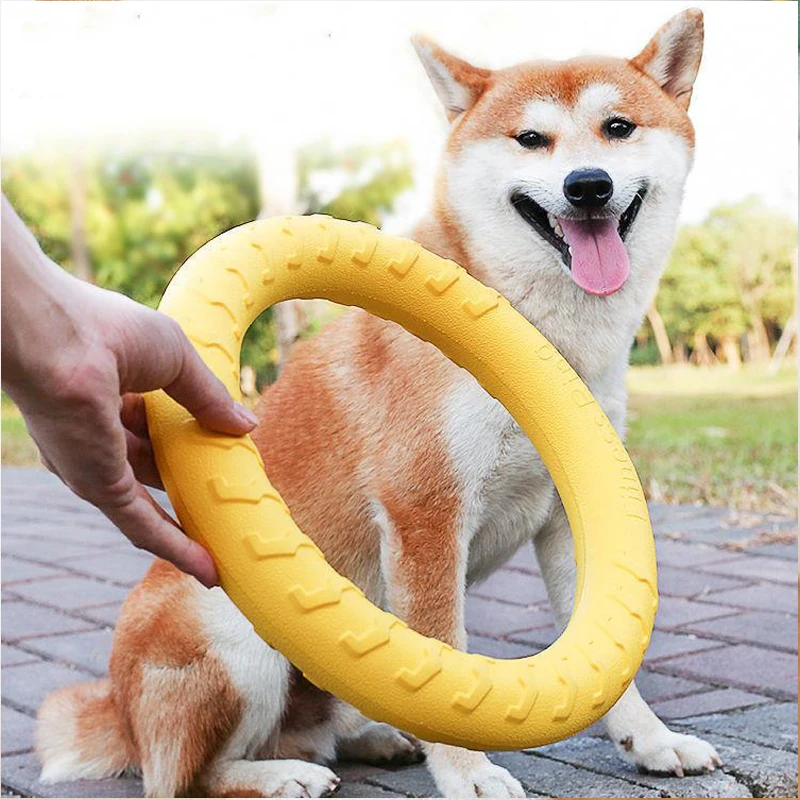 Pet Flying Discs EVA Dog Training Ring Puller Resistant Bite Floating Toy Puppy Outdoor Interactive Game Playing Products Supply