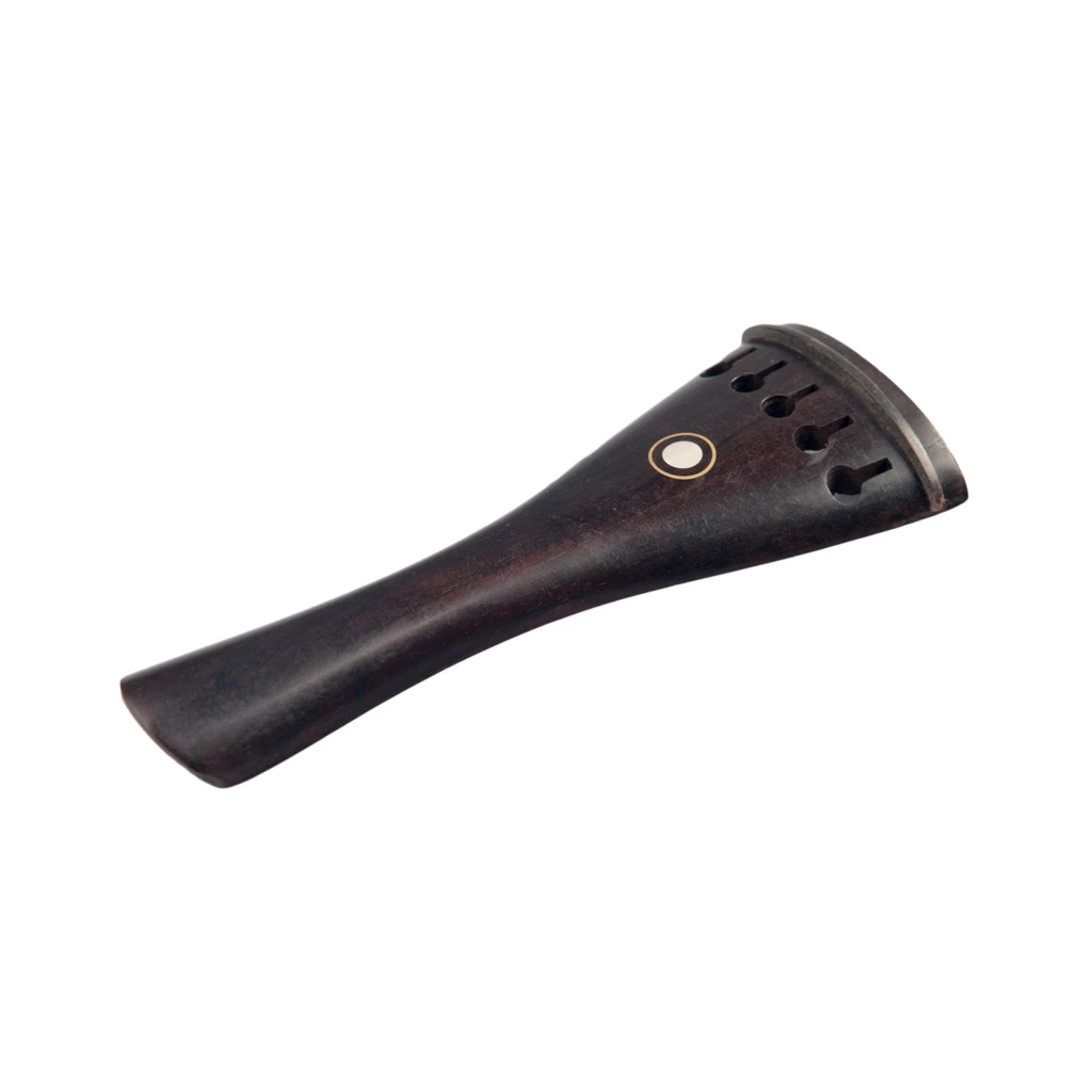 NAOMI 5 Strings Violin Tailpiece Ebony Wood w/ Parisian Inlay Violin Accessories Replacement Easy To Install