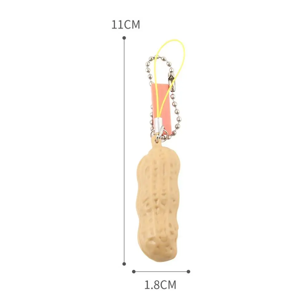 Fidget Toys Decompression Edamame Toys Peanut Keychain  Bean Pea Relaxing Fingers Squeeze Toy Decor Antistress Popper Toy