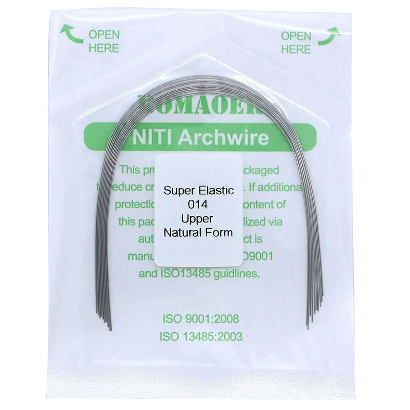 Dental Orthodontic Arches Niti Wire Super Elastic Natural Form Round Orthodontic Arc Dentistry Wire 1 Pack Dentist Materials