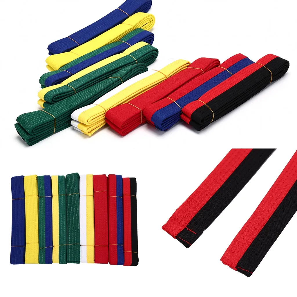 Taekwondo Belt Polyester + EVA Randomly Karate Judo Martial Belt Black, Red, Green, Yellow Etc. For Adults, Kids Waistband