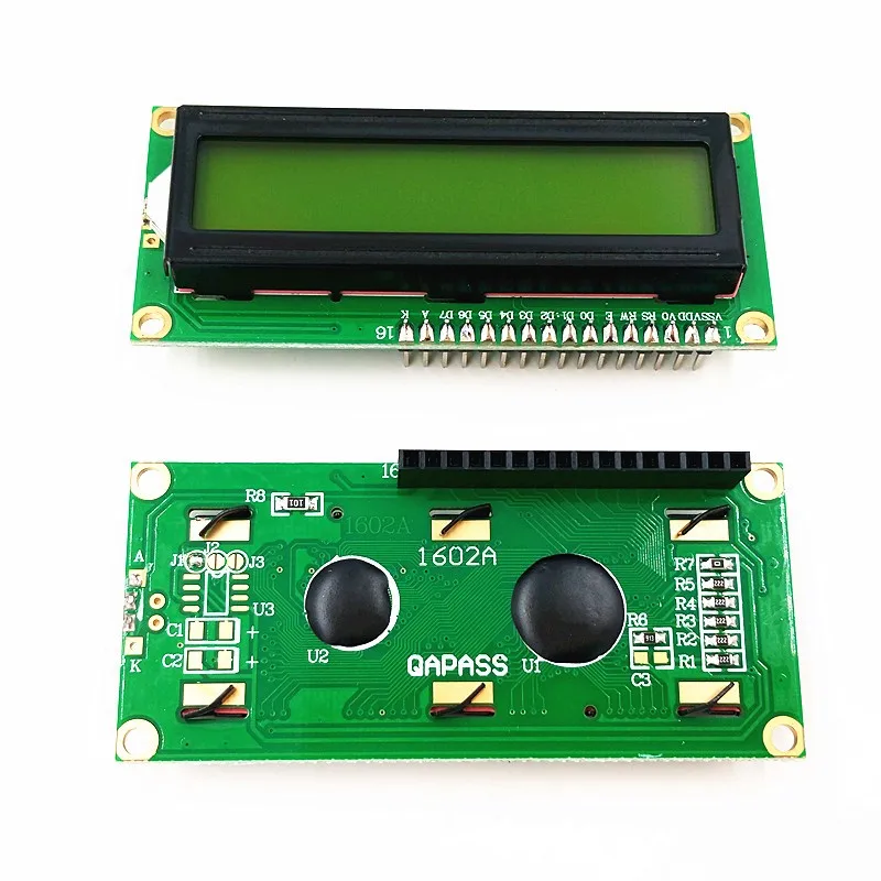 LCD1602 1602 moduł LCD niebieski/żółty tło Green Screen 16x2 znaków wyświetlacz LCD PCF8574T PCF8574 IIC I2C interfejs 5V dla arduino