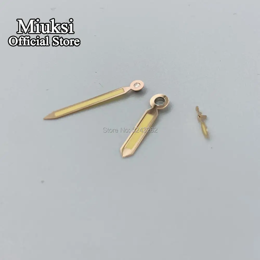 Miuksi gold luminous hands fit ETA 6497 / 6498 or Sea gull ST3600 / ST3620 series movement