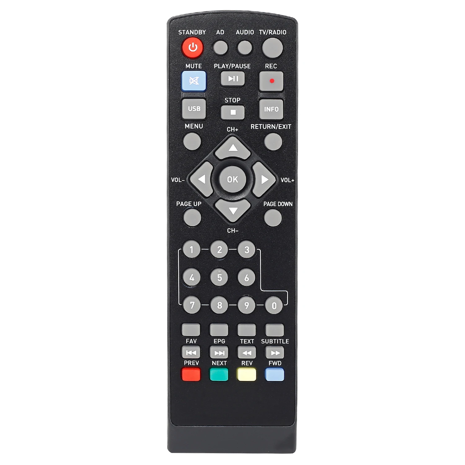 New Remote Control for AJ TV Set Top Box DVB-90 DVB90+ DVB-92 DVB-93 Controller