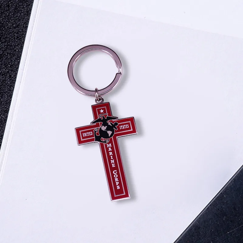US Marine Corps Cross Keychain