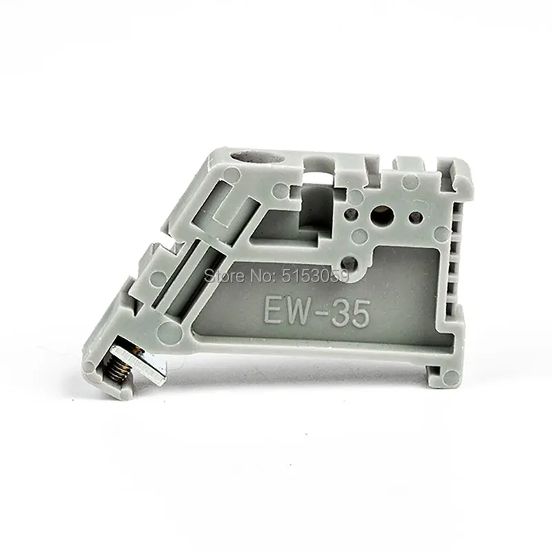 E/UK und EW 35 UK und SAK-Klemmenblöcke, Endhalterung für DIN-Schienen, KLM-A-Klemmenleiste, Markierungsträgerhalter