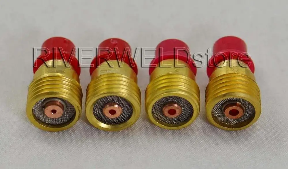 TIG Gas Lens Collet Body Aluminaหัวฉีดเซรามิคถ้วยFit WP24 WP 24 TIGเชื่อมไฟฉาย 14Pcs