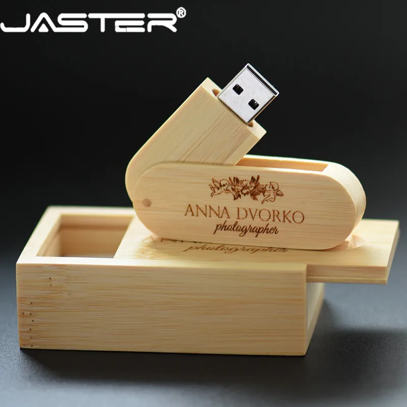 

USB-флеш-накопитель JASTER деревянный в подарочной коробке, 8-32 Гб