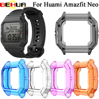 BEHUA For Huami Amazfit Neo TPU Watch Case Cover Smart Bracelet Protective Frame Shell Replacement Shockproof Clear Cases