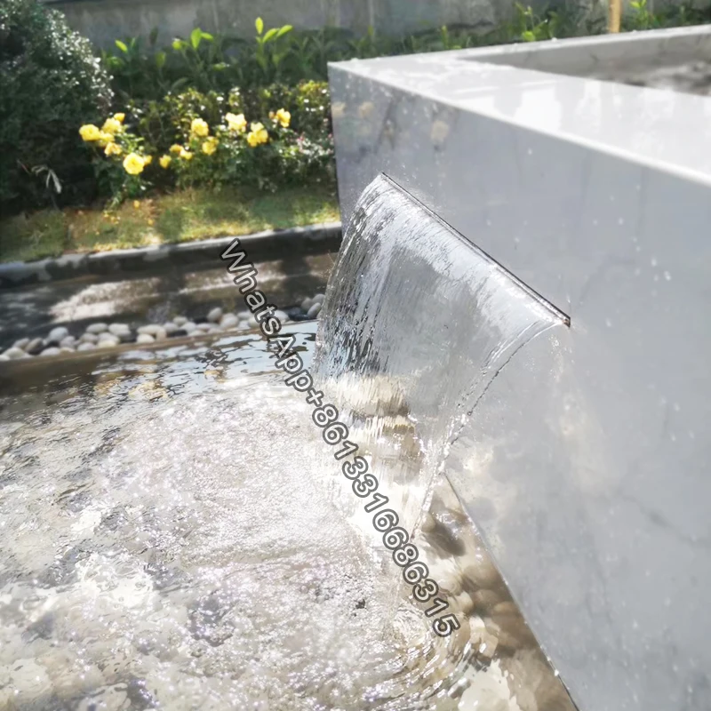 

China supplier outdoor pool water spillway fountain for home landscape Wall water fountains/cascade swimming pool spa waterfall