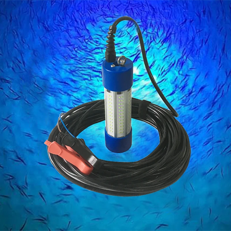 Lámpara de luz para pesca de calamar, lámpara portátil de 150W, 504 LED, para bajo el agua, gambas nocturnas, buscador de brillo de 360 grados