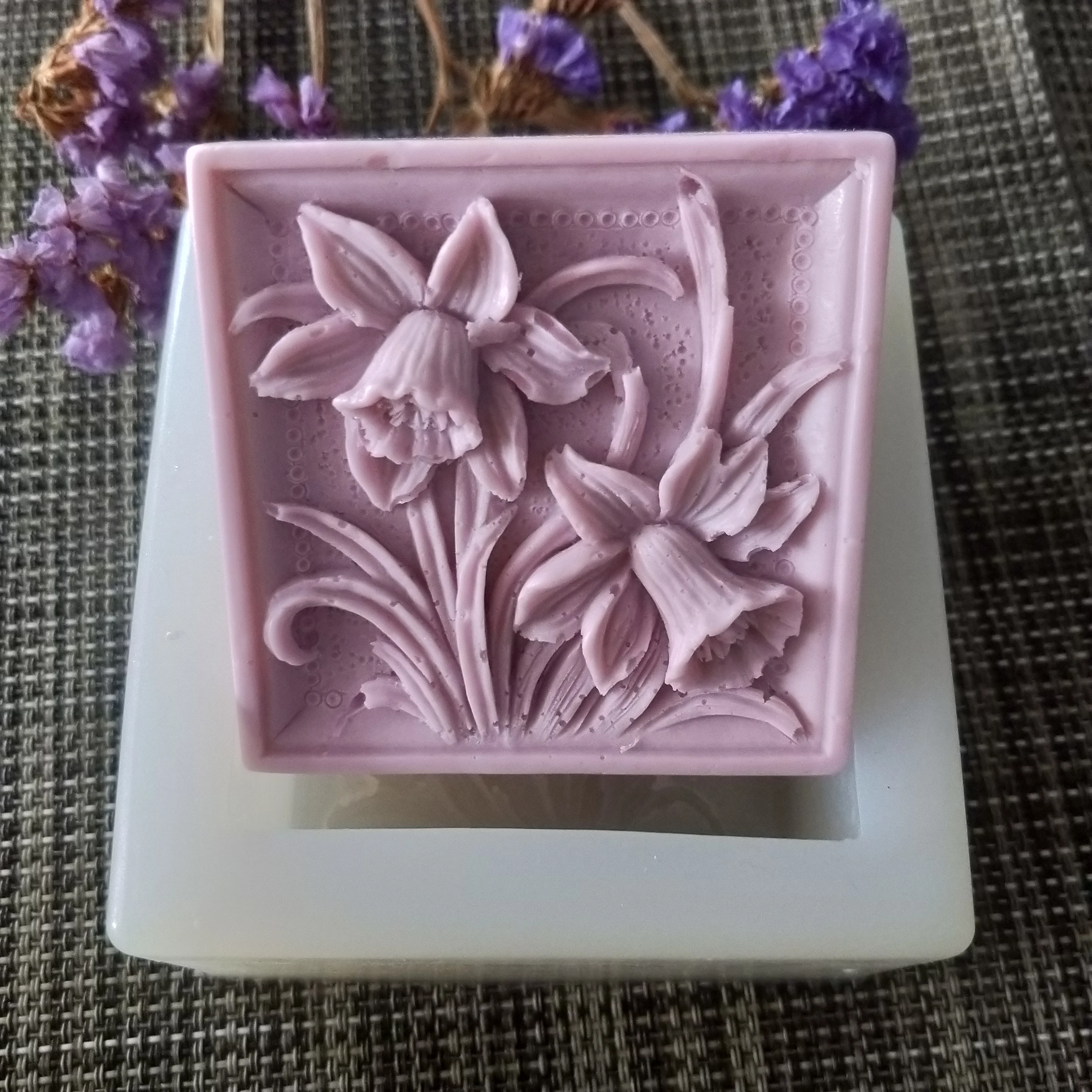 flowers Soap Molds Campanula Square soap flower Clay Resin Gypsum Chocolate Candle Candy Mold HC0131 PRZY Silicone Mold