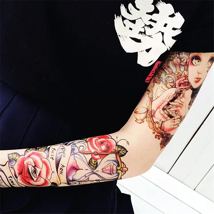 Temporary Tattoos For Women Men Girls Fake Flower Tattoo Sticker  Tatoos Flash Arm Leg Body Art Fake Tatoo tatuajes temporales