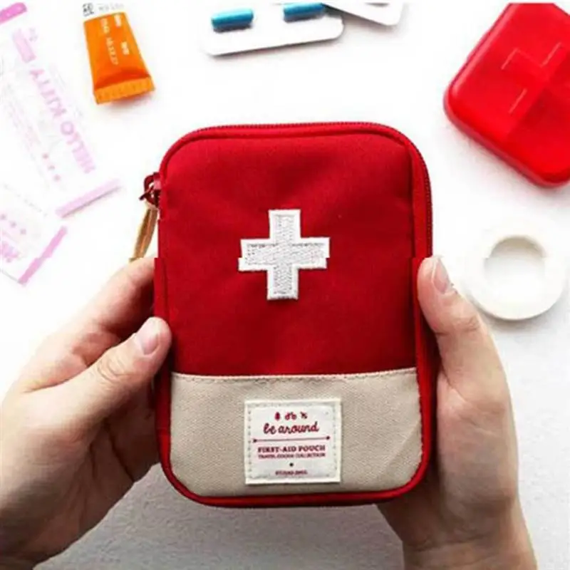 Portable Medicine Bag First Aid Kit Medical Emergency Kits Organizer Outdoor Household Medicine Pill Storage Bag Home Travel