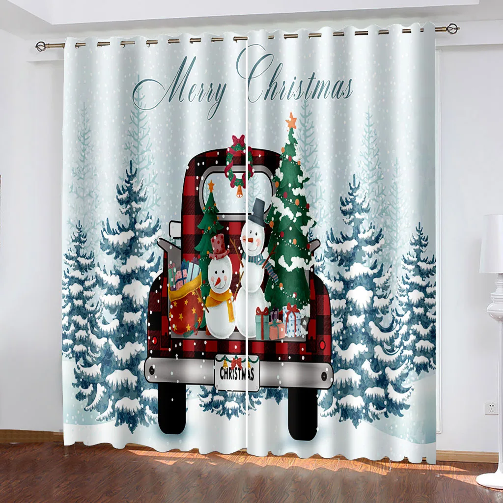 

High Quality 3D Printing Car Window Curtains Modern Living Room Curtain for Bedroom Home Decor Blackout Curtains Curtain Living