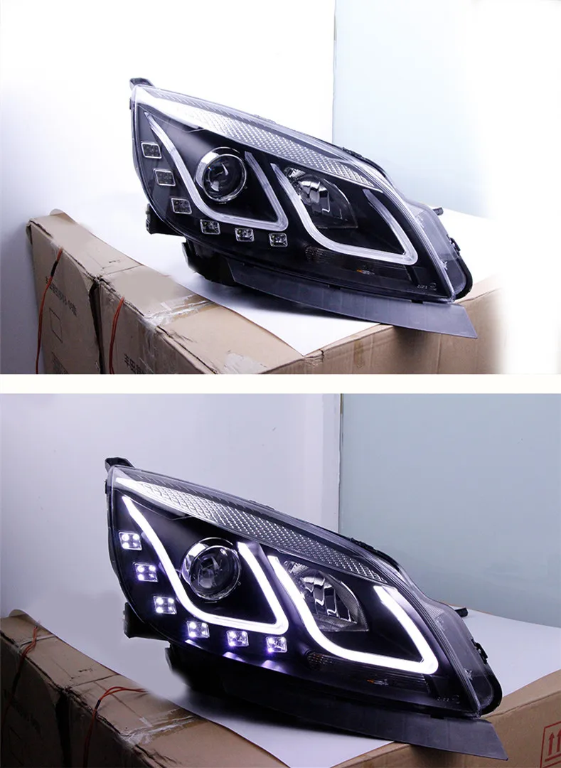 

LED Head Lamps For Buick Excelle Opel Astra j GT 10-13 LED daytime running light lens xenon headlight Auto Accessories 2pcs