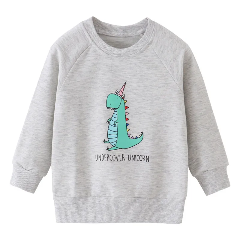 

Zeebread Grey Baby Shirts For Winter Autumn Cotton Hot Selling Boys Girls Long Sleeve Clothing Kids Sport Shirts Tops