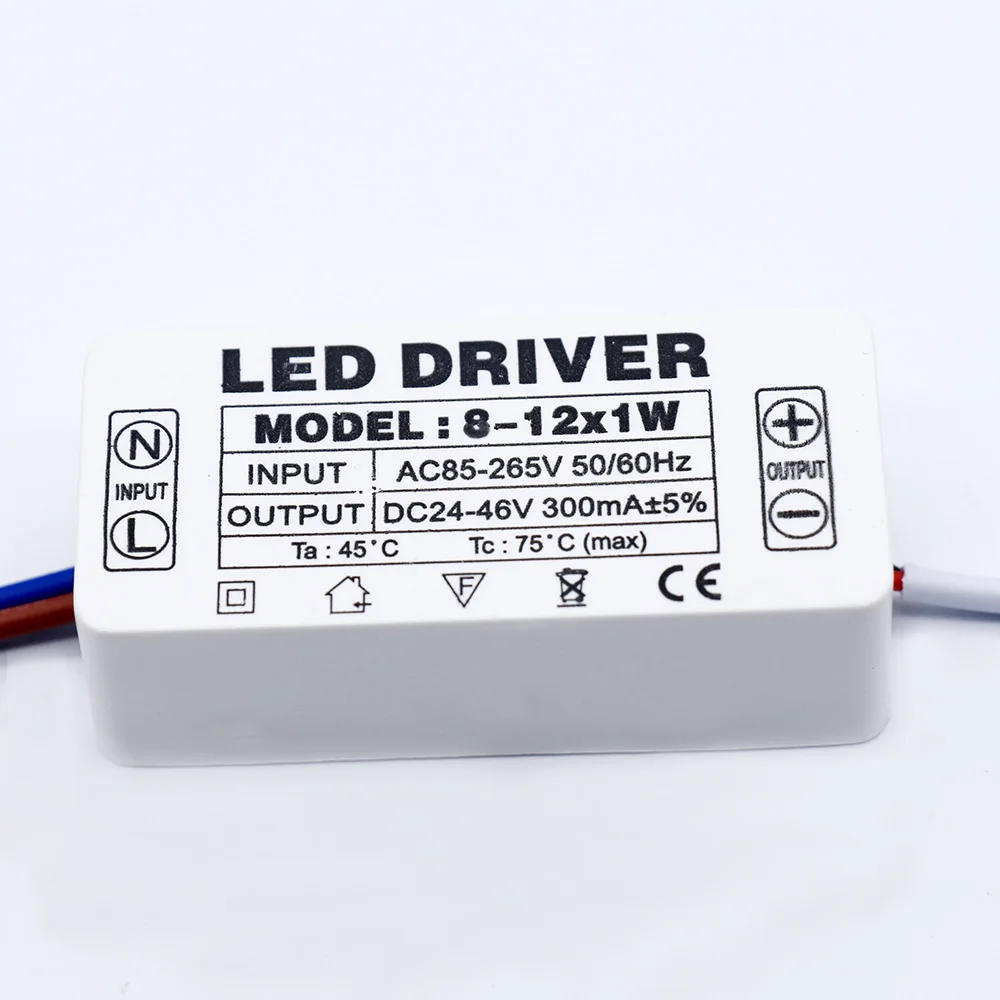 LED Lamp Driver Light Transformer 300mA 1-3W 3-5W 4-7W 8-12W 12-18W 18-25W 25-36W LED Power Supply Unit Lighting Transformers