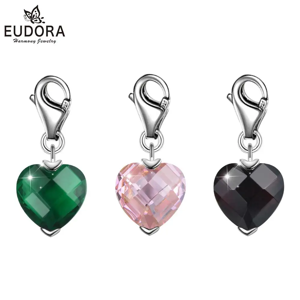 Eudora New Pink/ green/silver color Harmony bola ball Pendant Necklace with heart Crystal charm Pregnancy Ball choker Jewelry