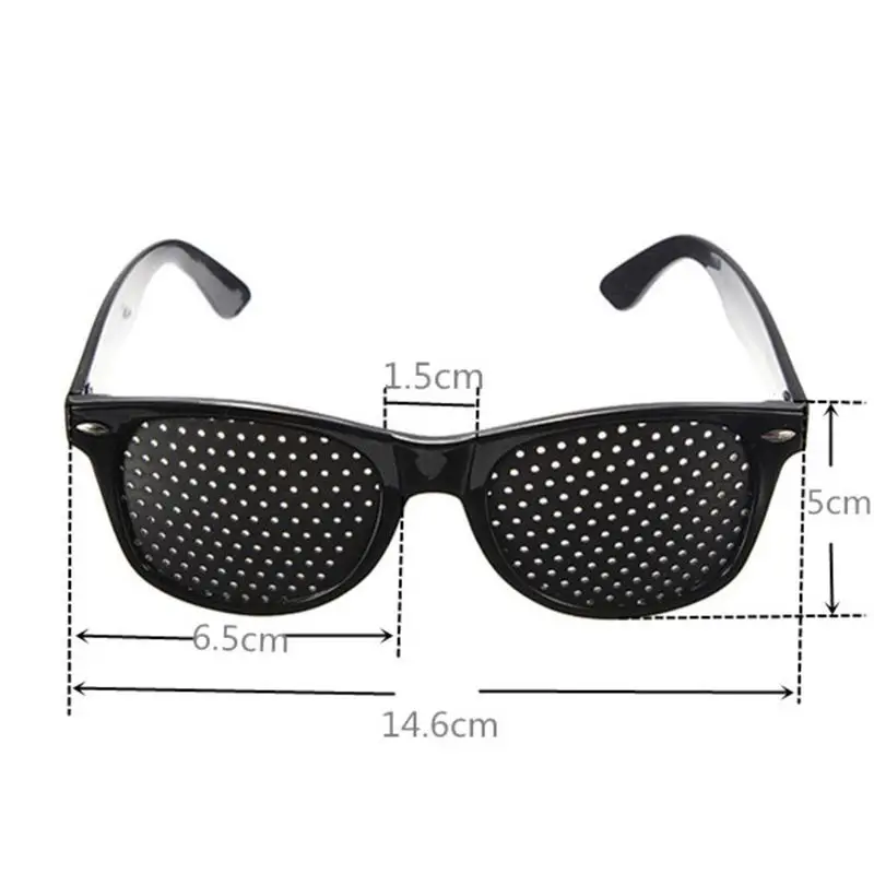 New Arrival Black Eyesight Improvement Vision Care Pin hole Eyeglasses Unisex Exercise Eyewear Glasses Training