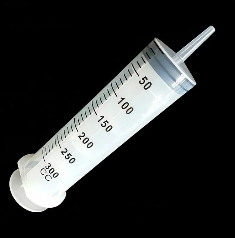 150/200/300ml Large Capacity Syringe & Hose Reusable Non-Toxic Disposable Plastic Pump Sterile Health Measuring Syringe Tools