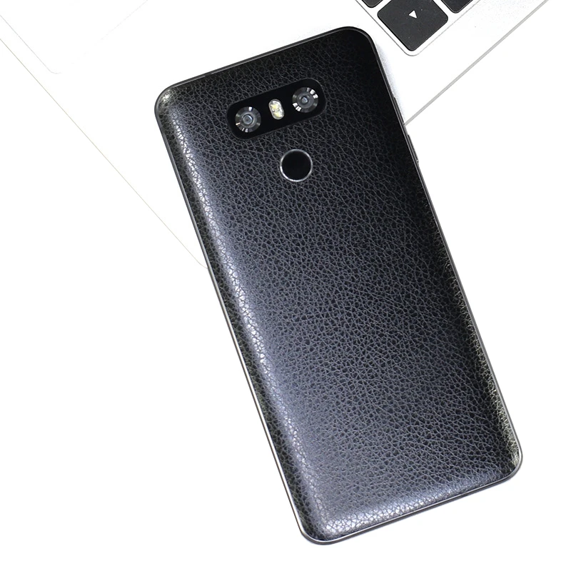 Luxury DIY Leather Skin Sticker Wrap Skin Phone Paste Film For LG G8 ThinQ G7 G6 V50 V35 V30 V40 Q Stylus+ Decal Leather Skin