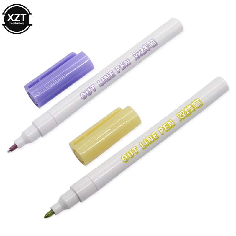 خطوط مزدوجة الفن علامات القلم خارج خط القلم سكرابوكينغ أقلام غرامة اينر ماركر فينلينر الخط حروف قلم رسم اللون