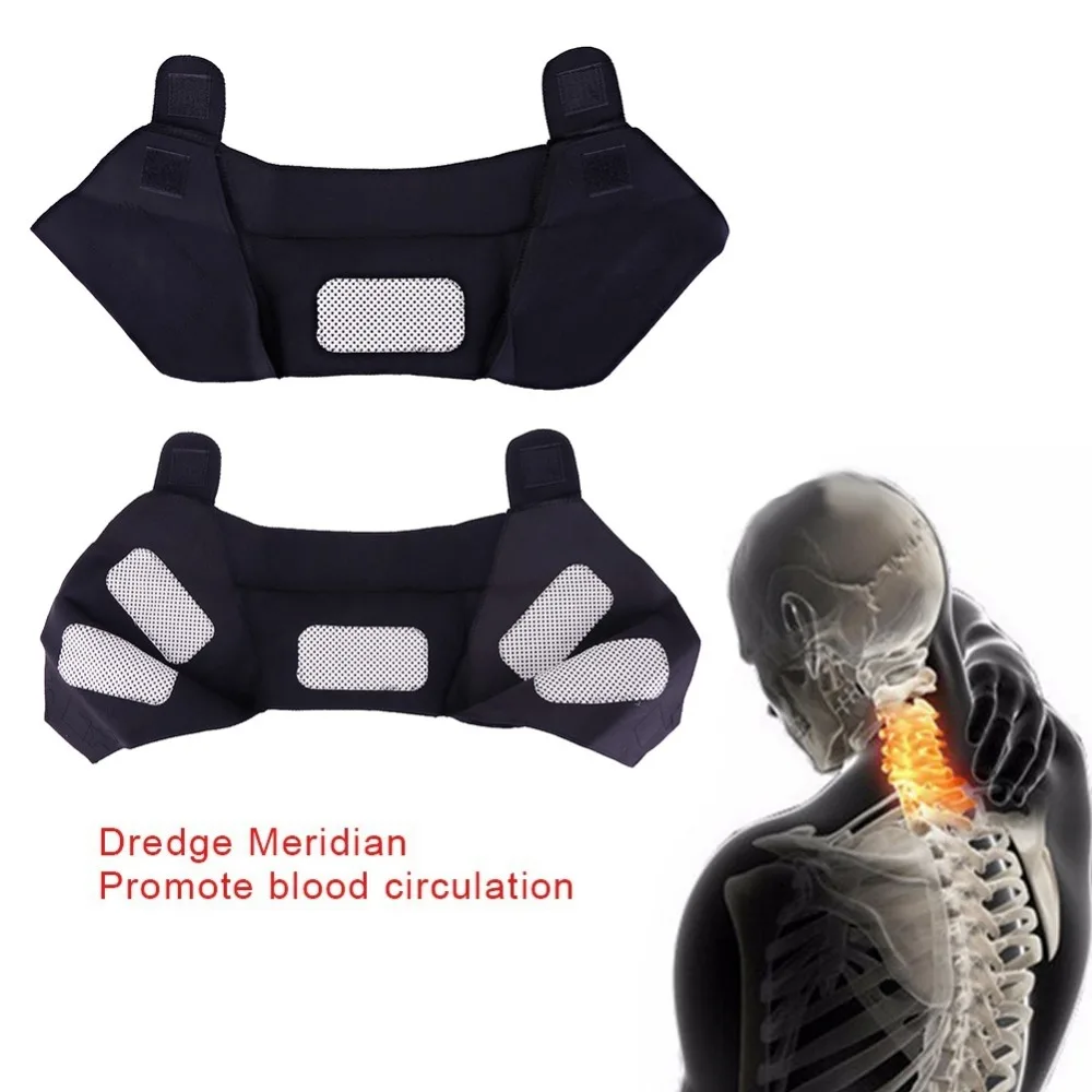 Tourmaline Self-heating Brace Support Belt Back Posture Corrector Spine Back Shoulder Lumbar Posture Correction Heating Belt