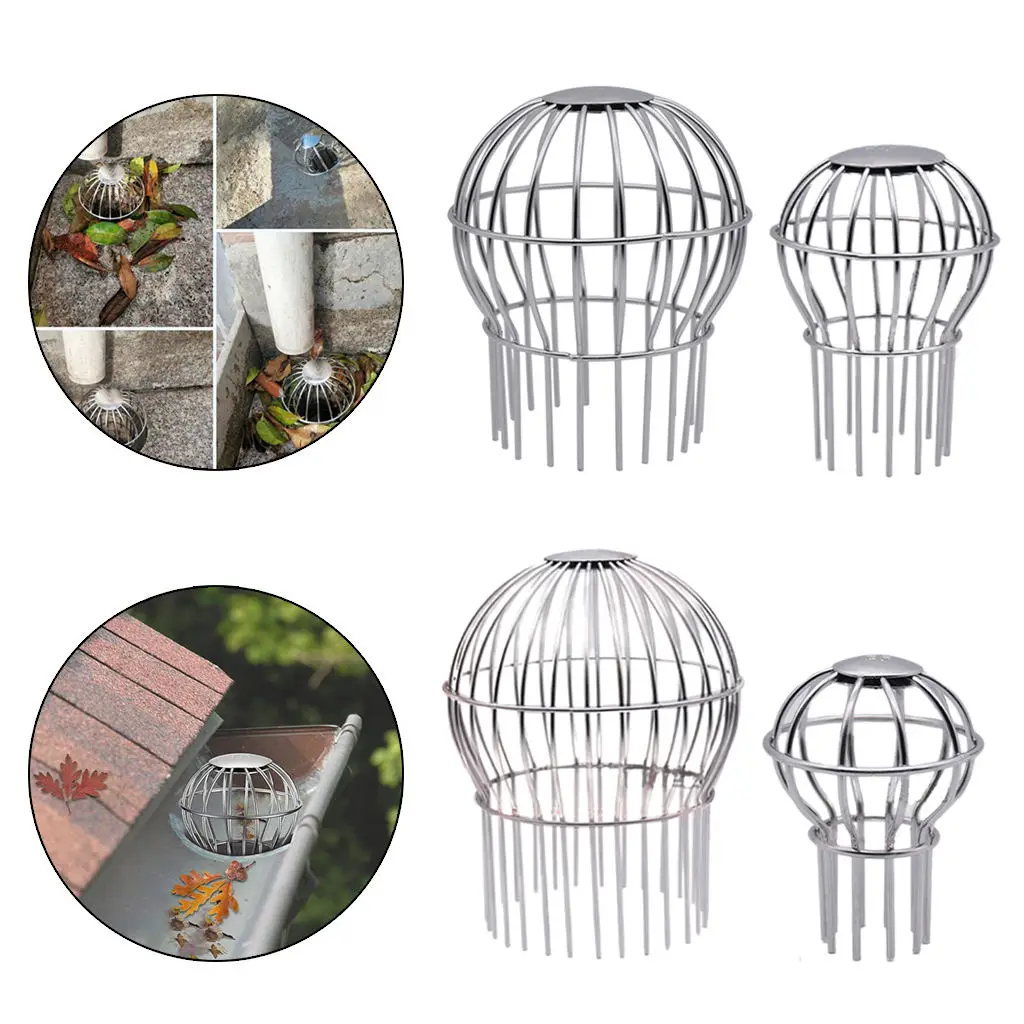 304 Stainless Steel Drain Outdoor Roof Anti-Blocking Line  Round Net Cover Drainage Gutter Guard Filter