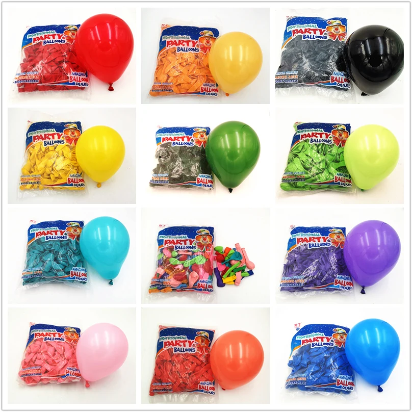 20/50pcs 5 inch latex balloons wedding decoration happy birthday party supplies for kids can float  air Multicolor balloons