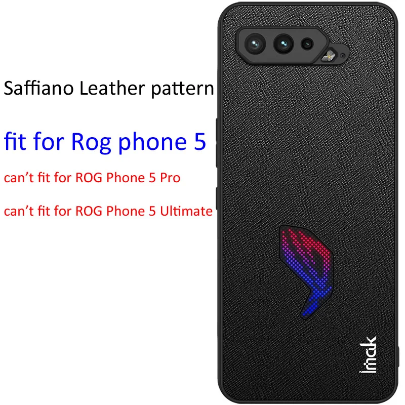 IMAK PU Leather Back Case Cover For Asus ROG Phone 5 Rog 5 3 Strix