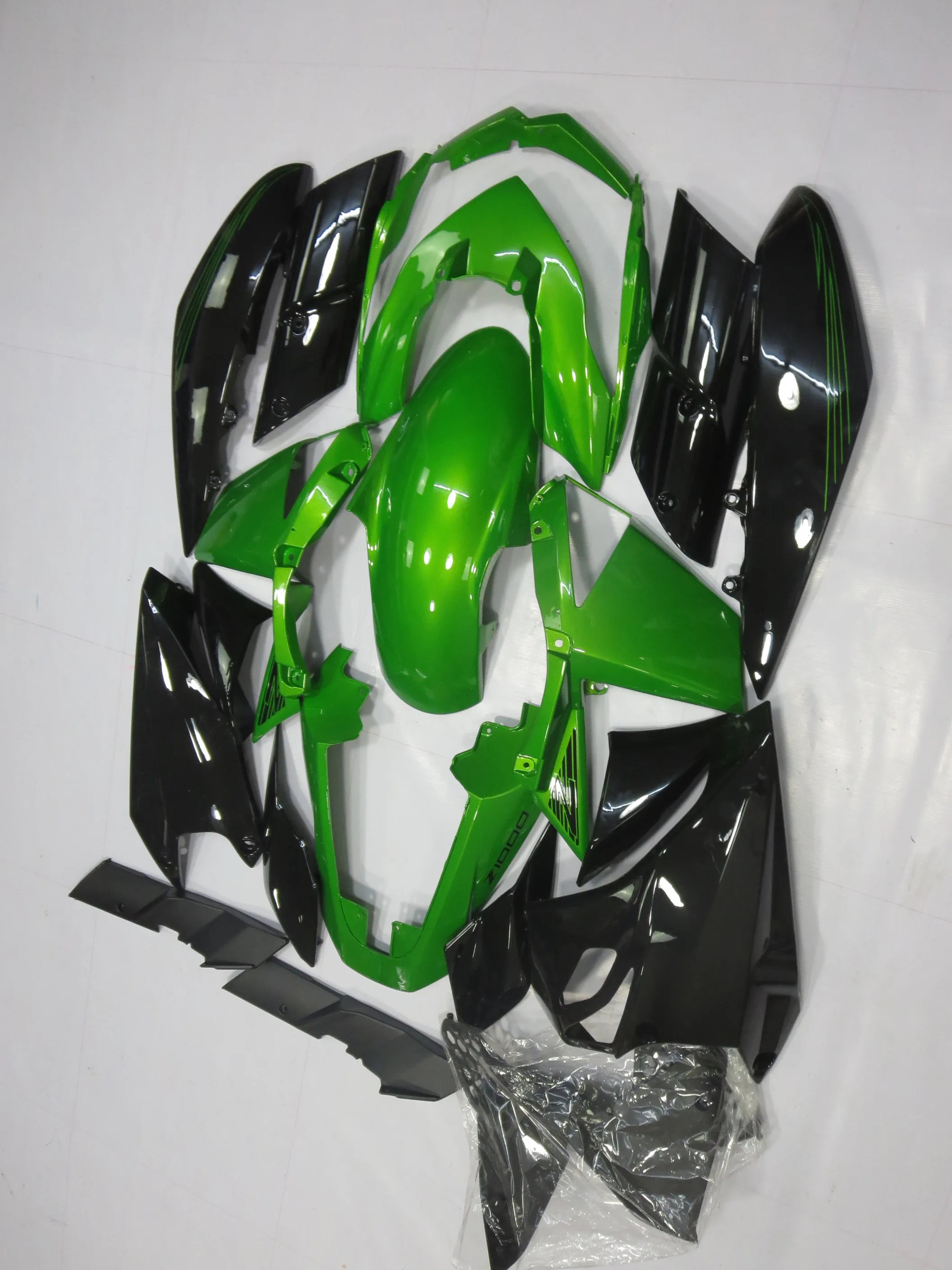 

Бесплатная доставка обтекатель обтекателя для мотоцикла Kawasaki Z100 2010 2011 2012 2013 2014 набор зеленый черный УФ