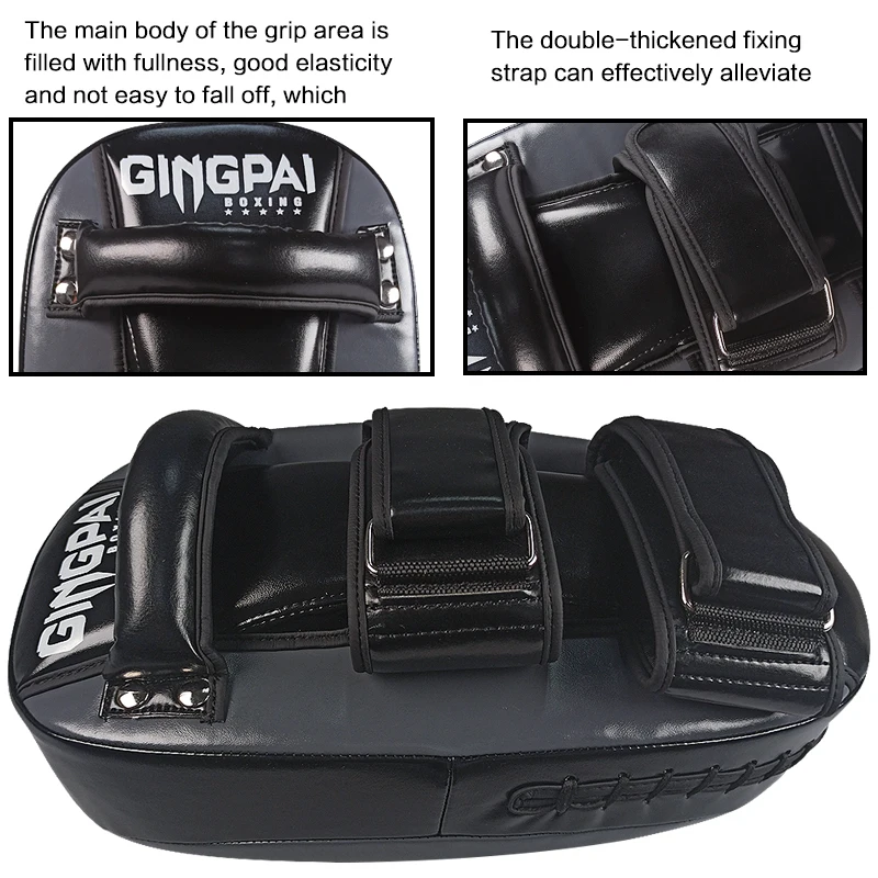 GINGPAI-Cible de boxe pour pied de sanda, nouveau matériau en PU pour muay-thaï, taekwondo, MMA