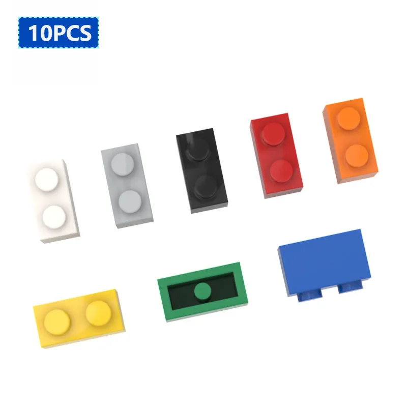 10psc Bricks 1x2 3004 3065 35743 DIY Building Blocks Figures Thick Dots Educational Compatible With Brand Plastic Toys for Kids