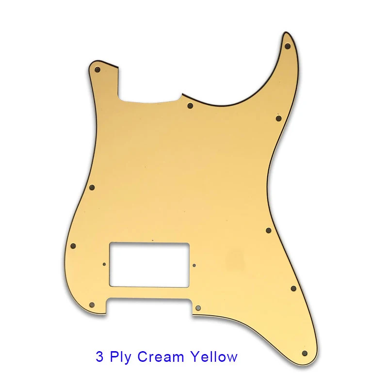 Xin Yue Guitar Parts For FD US 11 Mounting Screw Hole Standard Start H PAF Guitar Pickguard With Brige Humbucker No Switch Hole