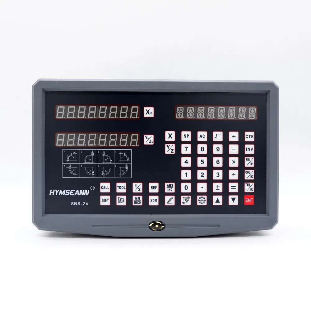 Imagem -03 - Leitura Digital para Fresadora de Torno Eixos Dro Ttl Ac110v 220v Display para Escala Linear Régua Codificador Sns2v