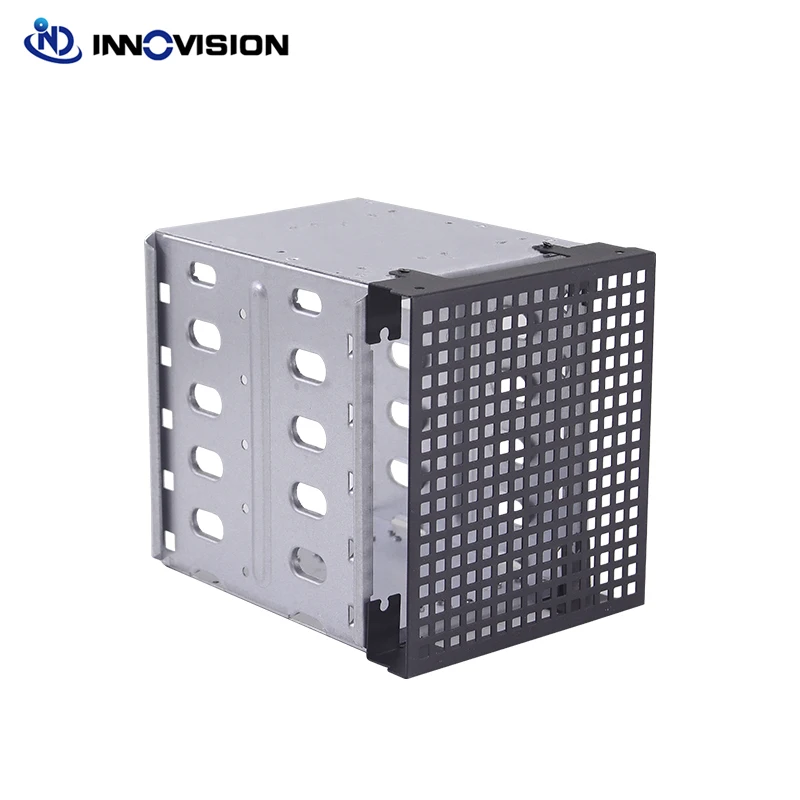 

New Extendsion 5.25 Inch To 5x3.5 inch SATA SAS HDD Harddisk Driver Enclosure Cage Occupying 3x5.25inch space With Caddy Adapter