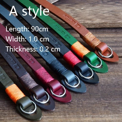 Genuine Leather Camera straps Strap Universal Camera Carrying Belt Wrist Strap Grip Band for Sony Lumix Nikon Canon leica fuji