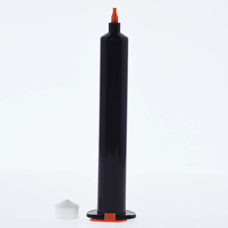 55cc Black Adhesive Dispensing Syringe Needle Sleeve Suit Pneumatic Cylinder UV Free Shipping Pack of 20