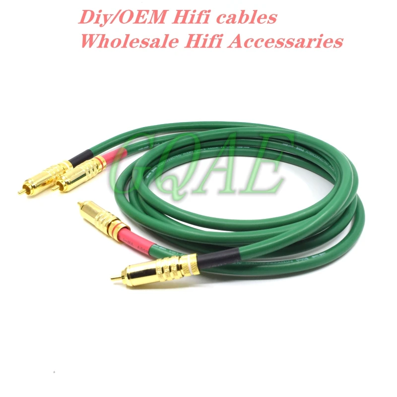Cables RCA de alta fidelidad 6N OFC 2328 2RCA macho a macho Audio altavoz Amp Cables de interconexión RCA