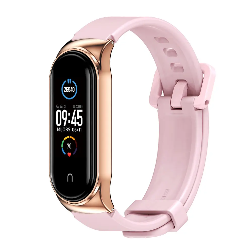 Pulsera inteligente Mi Band 7, 6, 5, 4 y 3, Correa de silicona para Xiaomi Mi Band 5