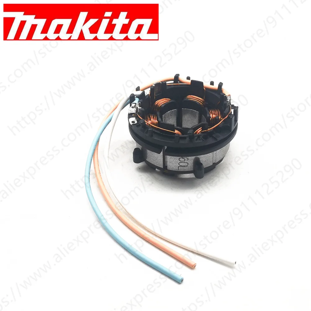 Stator Field สำหรับ Makita BDF459 BDF459Z BHP459 BHP459Z DDF459 DDF459Z DHP459 DF459D LXPH05 LXPH05Z 629960-3