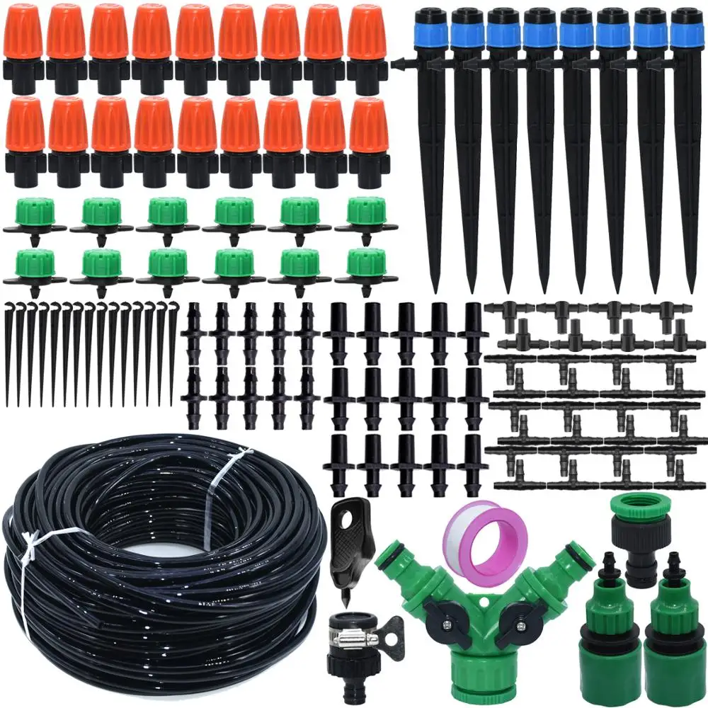 KESLA 5M-25M Micro Drip Irrigation Watering Kit System Automatic 360 Sprinkler Dripper Atomizer for Potted Garden Greenhouse