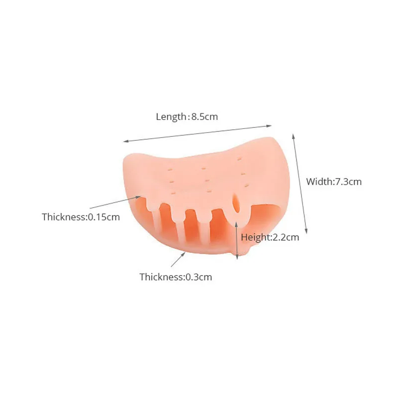 Corrector de juanete de silicona, separador de dedos, Corrector de juanetes, Valgus para dedo del pie, separador de dedos Haluksy, Corrector de