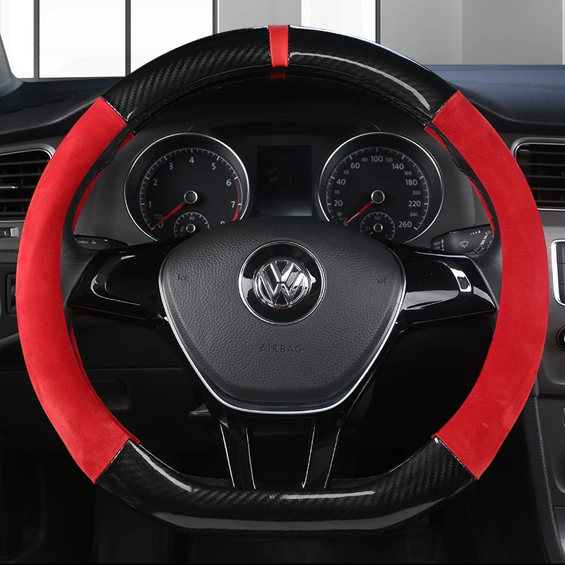 Nuovo coprivolante a forma di D per VW Golf 7 Polo 2014-2019 Scirocco Jetta 6 2017-2019 Santana 2016-2018 accessori Auto