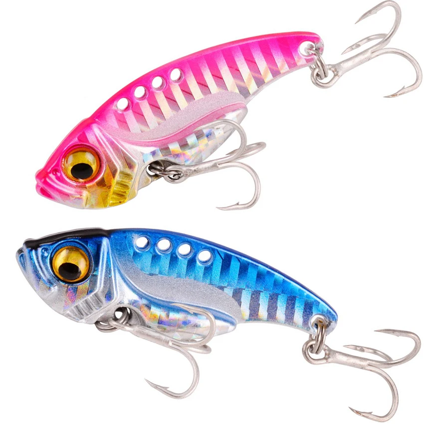 3/7/10/15/20g 3D Eyes Metal Vib Blade Lure Sinking Vibration Baits Artificial Vibe for Bass Pike Perch Fishing Lures 6 Colors